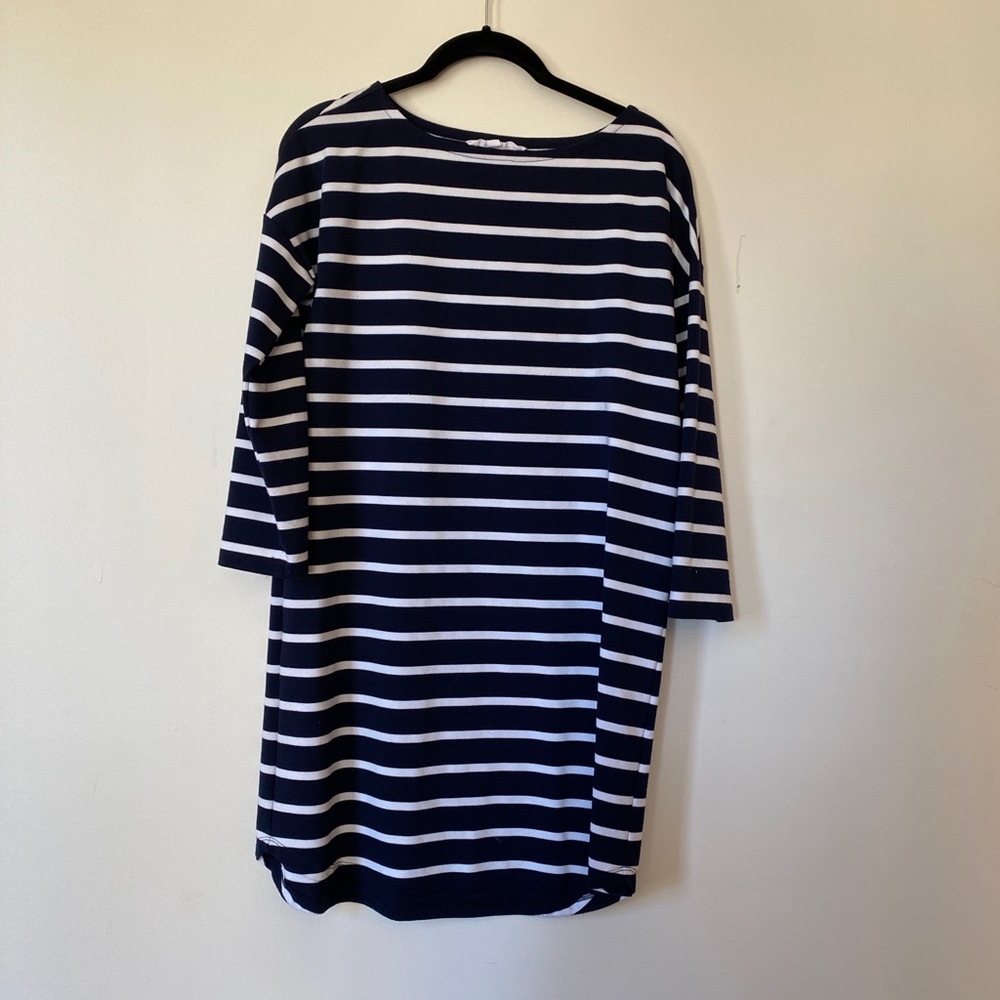 Bb Dakota navy and white striped dress